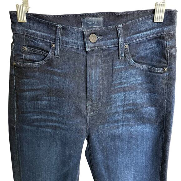 Mother Jeans Womens mid high rise Dazzler ankle Now or Never 25 Preppy Prep - Picture 2 of 14